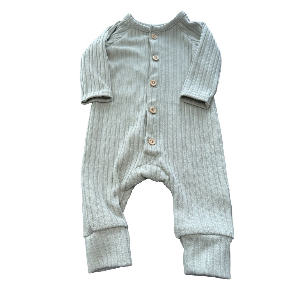 3-6 months Grayson Collective Baby Boys Ribbed‎ Button Bodysuit Spring